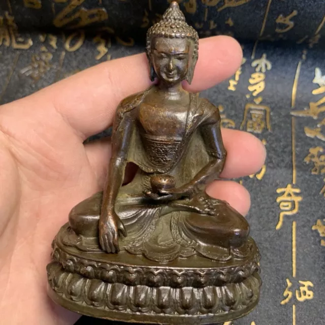 Bronze Medicine King Bodhisattva statue Buddha statue home feng shui ornament