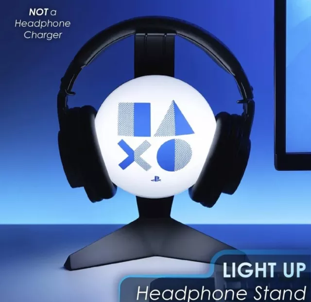 NEW PLAYSTATION HEADSET Stand Logo Light Up Stand Paladone Official