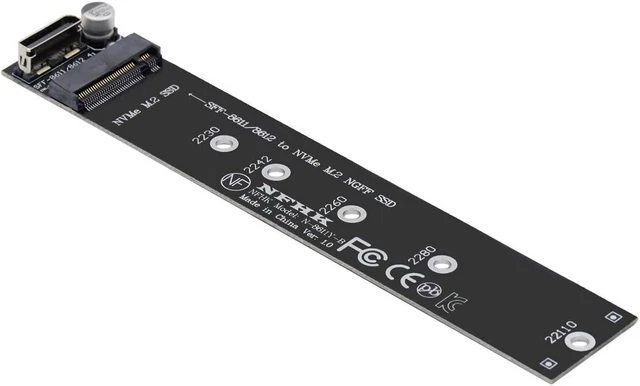 EMagTech NVME Verlängerungskabel – PCI-E 4.0, M-Key, 30 Cm, 90 Grad, Für SSD 2230/2242/2260/2280