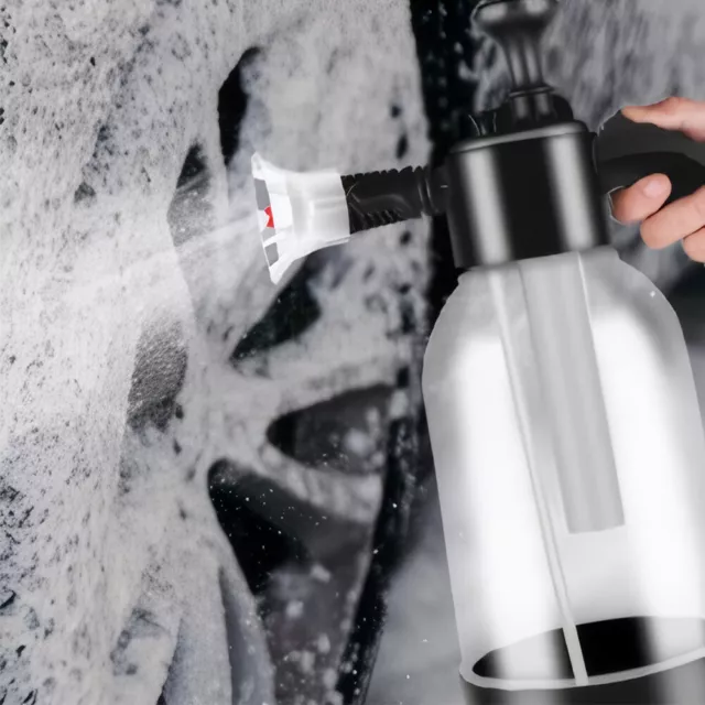 2L Pump Foam Sprayer Hand Pressure Snow Foam Sprayer Water Sprayer (Clear) FR 2