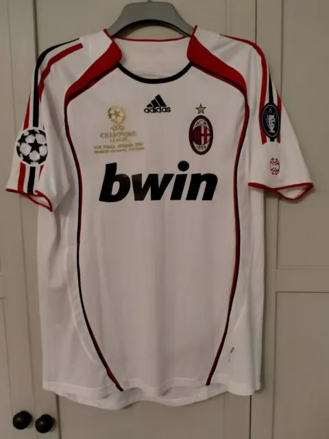 2006/07 AC Milan KAKA #22 retro away shirt short sleeve with patches white *