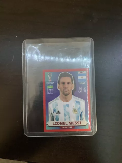 FIFA World Cup Qatar 2022 Panini Stickers Red Parallels - Lionel Messi