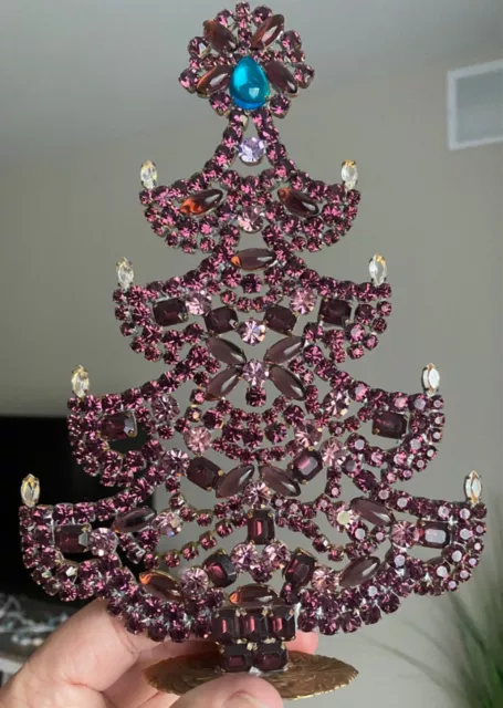 Czech vintage crystal tree