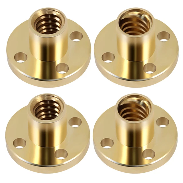 4 Pcs Kupfermutter Schrauben Trapezschraube Mit 8 Muttern Messing