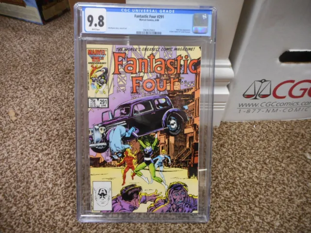 Fantastic Four 291 cgc 9.8 Marvel 1986 She-Hulk Action 1 cover swipe homage WP