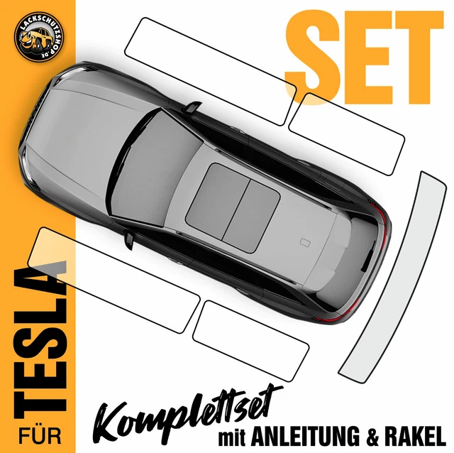 Kit Film De Protection Peinture PPF Pour Tesla Model X (2016-2021) - Découpe Ordinateur - TPU Autonettoyant