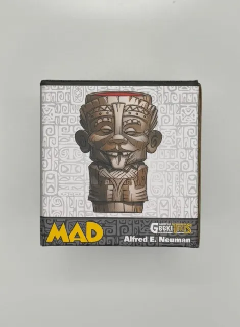MAD Magazine Geeki Tikis Alfred E. Neuman Mini Tiki Mug Shot Glass New In Box