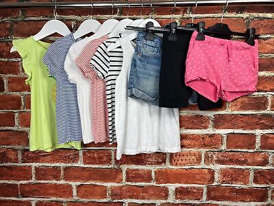 Girls Bundle Age 4-5 H&M M&S Next Pineapple Summer Tops Shorts Hearts Stripes