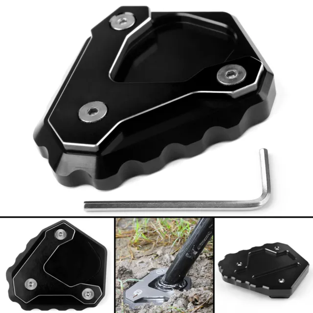 Kickstand Side Stand Enlarge Extension Plate For BMW G310 G 310 GS 2018 Black