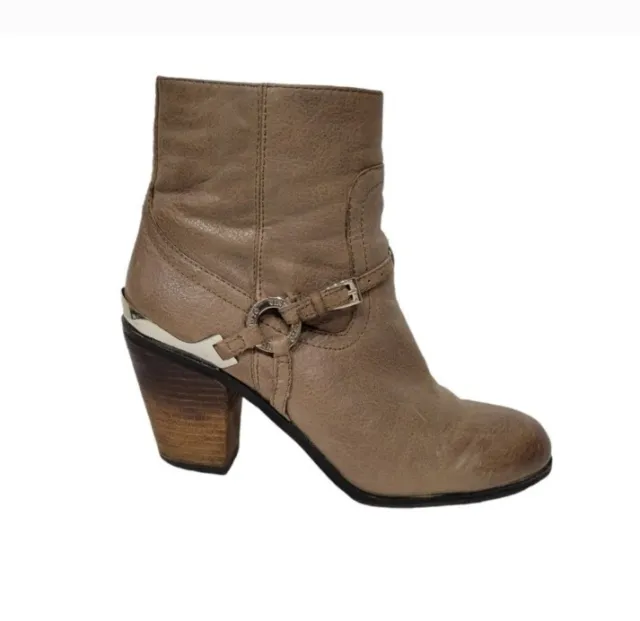 Vince Camuto Gregger Taupe Ankle Boots Womens Size 7.5