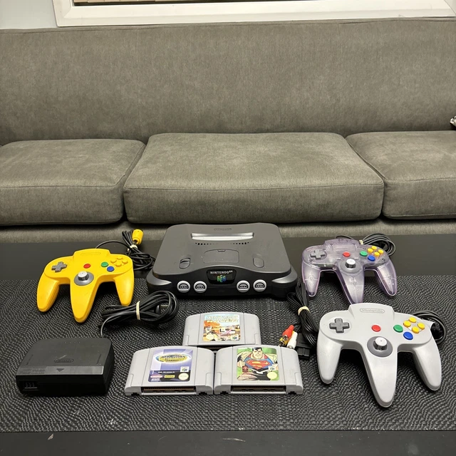 NINTENDO 64 GAME Console Complete With 3 Controls + 3 Games $319.99 ...