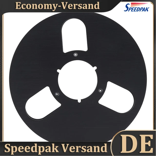 Mulinello nastro vuoto 1/4 10 pollici universale per Studer ReVox/TEAC/BASF (3 fori nero)
