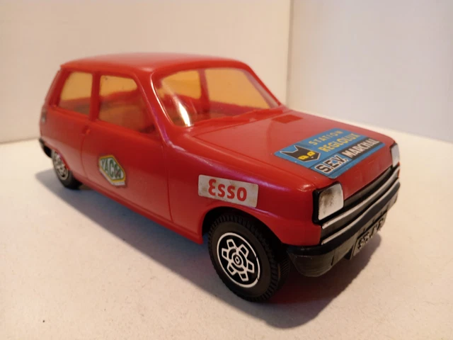Jouet à Friction Tri-ang : Automobile + Caravane (tôle & Plastique) - Boîte Incluse