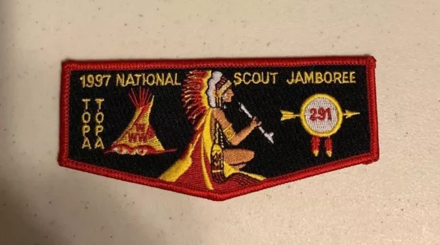 BSA OA Lodge #291 Topa Topa Ventura County Council S-69 flap; 1997 Jamboree