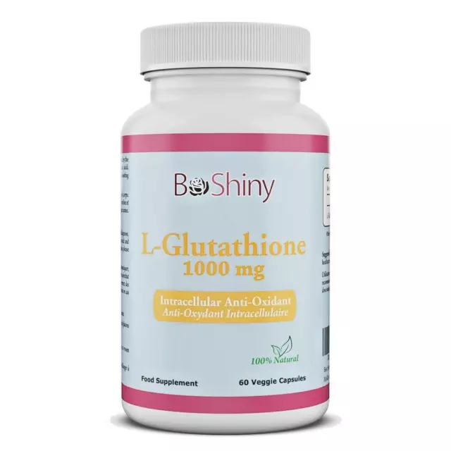 BeShiny L-Glutathione Skin Whitening pills 1000mg Supplement Antioxidant Anti