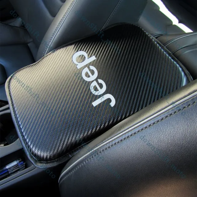 X1 For JEEP Carbon Fiber Car Center Console Armrest Cushion Mat Pad Cover New