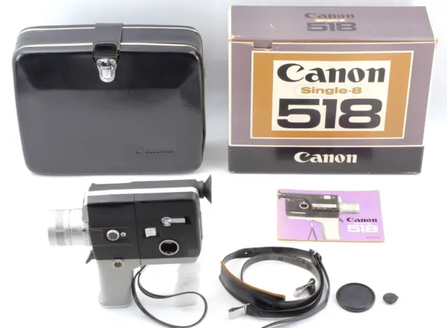 CLAD [MINT w/Case] Canon Auto Zoom 518 Single 8 Movie 8mm Film Camera from JAPAN