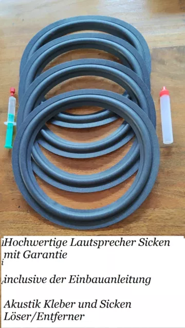 Isophon Vertigo Hochwertiges Lautsprecher Sicken kit mit Garantie 4 x 310