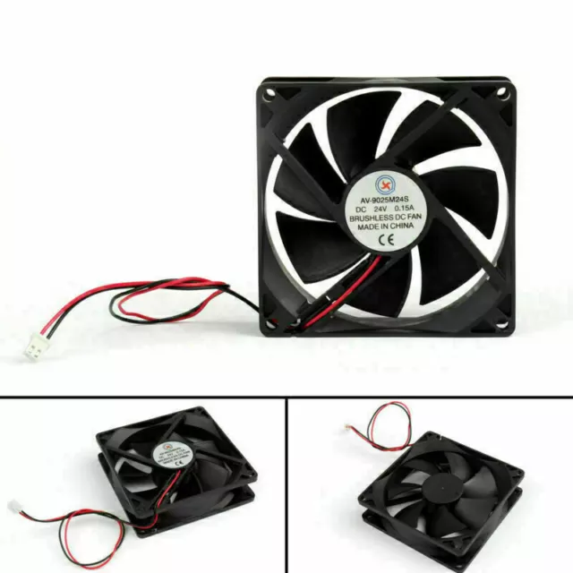 10x DC Brushless Cooling Computer Fan 24V 9025s 90x90x25mm 0.15A 2 Pin Wire UK