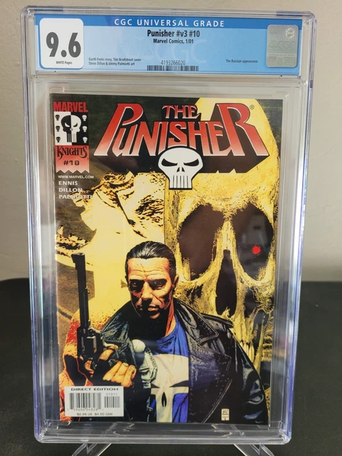 THE PUNISHER Vol 3 #10 CGC 9.6 GRADED MARVEL COMICS GARTH ENNIS! TIM BRADSTREET!