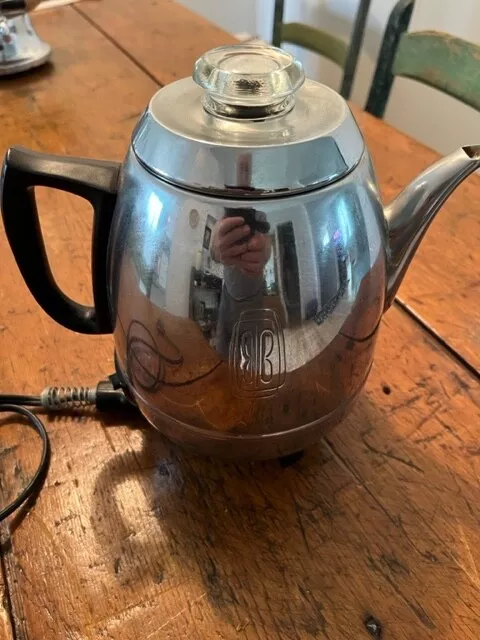 Vintage GE GENERAL ELECTRIC AUTOMATIC PERCOLATOR 36P12 COFFEE POT