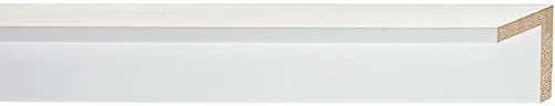 Canvas Floater Frame Moulding (Wood) 18Ft Bundle - Contemporary White Finish - 1