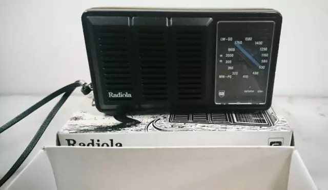 Vintage Radio Transistor RADIOLA avec Boîte d'Origine Années 80 Collection