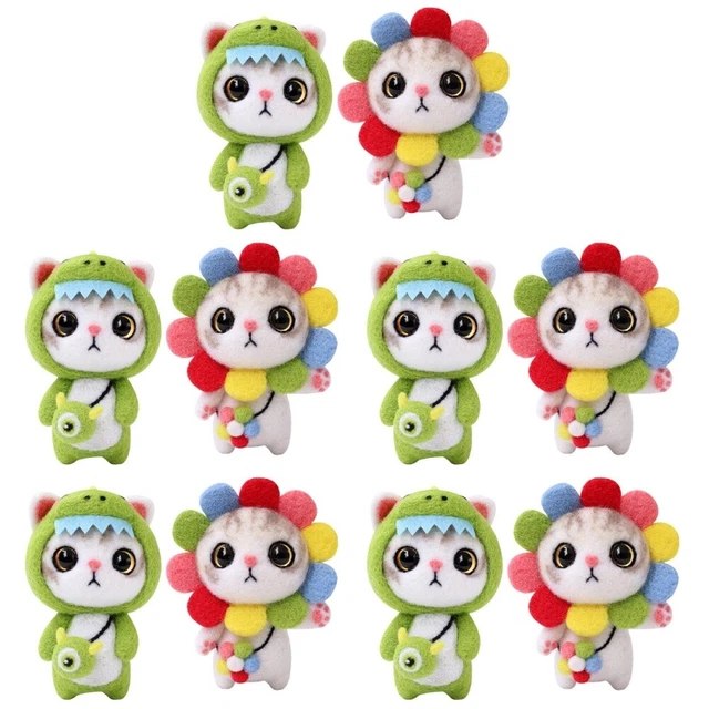 10 Sets Spaß Machen Wolle Nadelfilz-Set Für Anfänger Puppenset Aus Filz