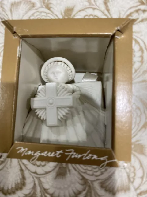 MARGARET FURLONG Cross Shell Angel Christmas Ornament 1993 In Box