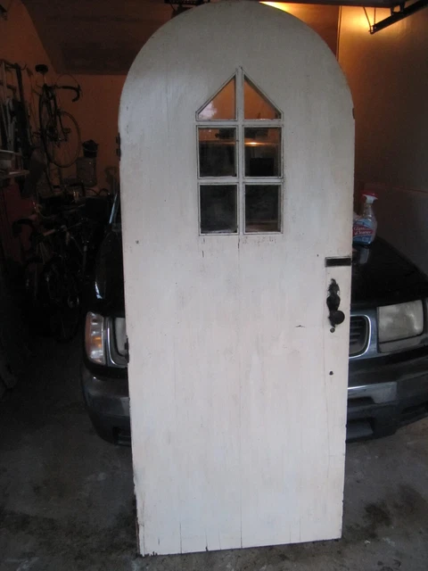◆ Rare Early 1900's Mansion * Antique Front Door ◆ Solid Oak ◆  Local Pick Up ! 12