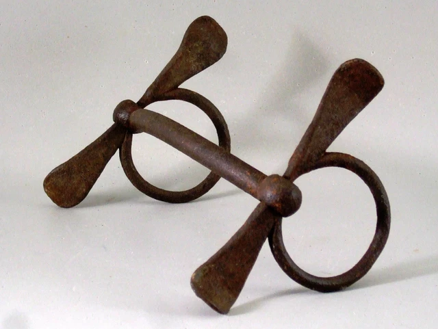 Ancien Mors De Cheval De Trait En Fer Forgé – Pièce De Labour Vintage France