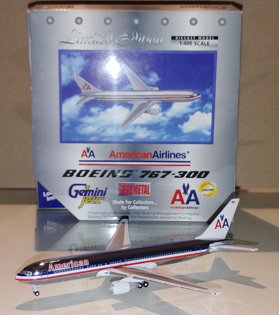 Gemini B767-300 限定版 Polished 1:400 GEMINI JETS 1:400 American Airlines B767-300 N361AA 
