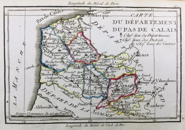 Pas de Calais 1794 Boulogne Montreuil Etaples Ambleteuse Saint Omer Arras St Pol