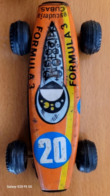Voiture De Course N°2 En Tôle Mécanique Paya RBA – Rouge/orange – Neuf En Boîte – édition Espagnole Années 2000