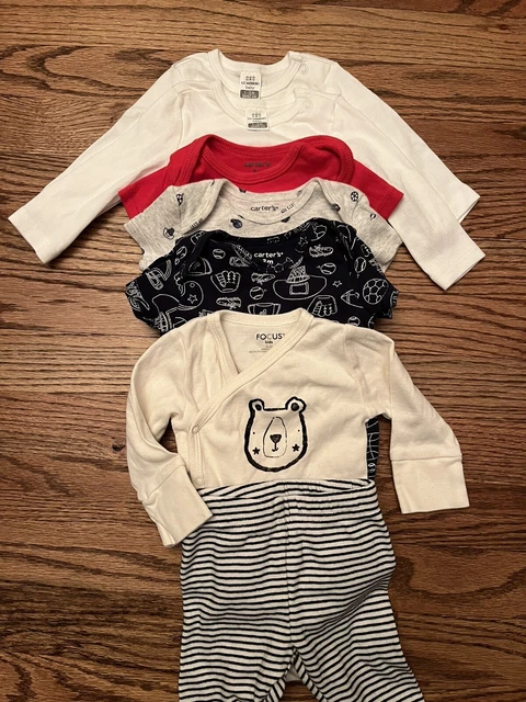 Carters One Piece BODYSUITS Infant Size 1-3M sports Clothing Baby Boy Lot
