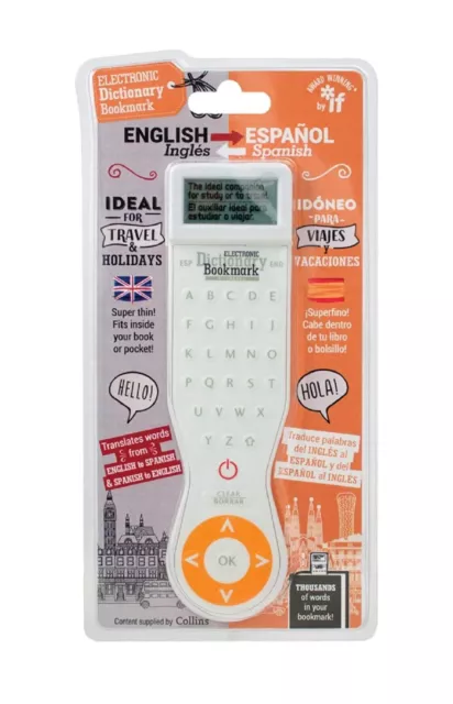 Electronic Dictionary Bookmark (Translation Edition) - Spanish-English