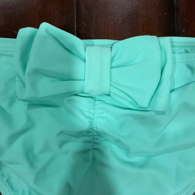 BP JUNIORS BOW BACK SWIM BIKINI BOTTOMS XL Aqua Dawn Green Teal NEW Beach Ocean 3