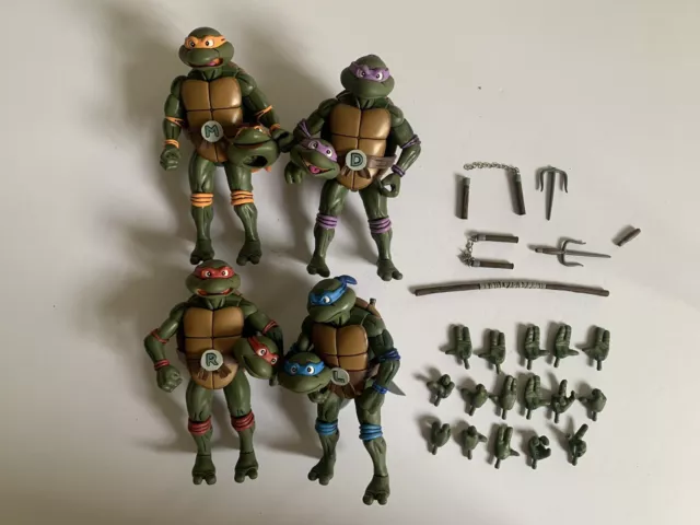 NECA TMNT Teenage Mutant Ninja Turtles: Turtles in Disguise 4 Pack Loose