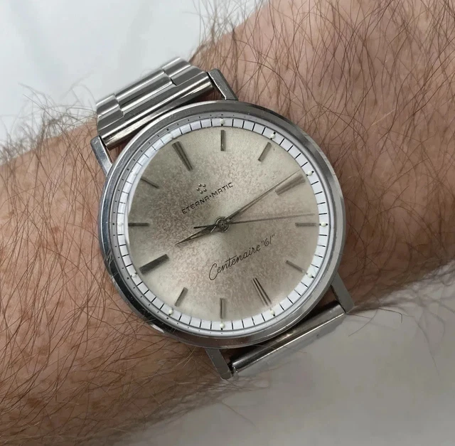 Eterna-Matic Centenaire 61 Automatic Swiss Made 21J Vintage Watch - Boxed