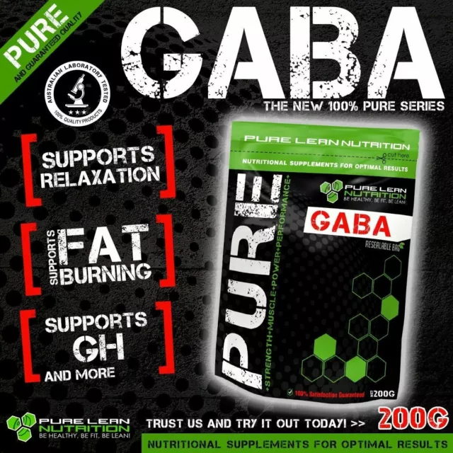 GABA - Gamma-Aminobutryic Acid Natural Stress Relief & Sleep Support GH Levels