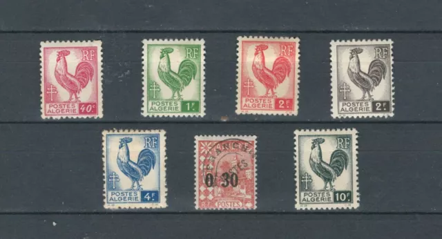 Algeria Algerie French Colonies  Complete Set Mh  Stamps Lot (Alger 71)