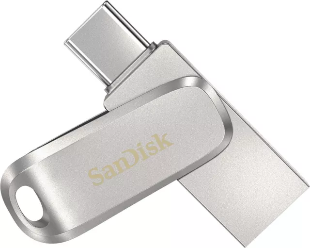 SanDisk Ultra Dual Drive Flash 32 GB USB-3.0-Stick 150 MB/s Flash Speicher silbe