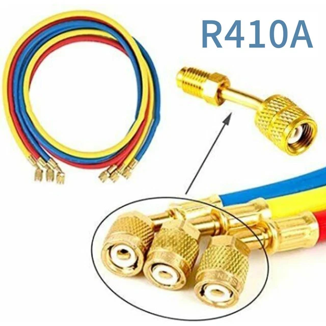 Kit Adaptateur R410A 5/16 Vers 1/4 – Lot Adaptateurs Fendus, Extracteur Valve, Pour Pompe Vide & Recharge Climatisation Split