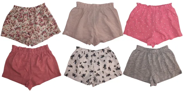Ex-Store Baby Mädchen 2er-Pack Baumwolle Jersey Shorts