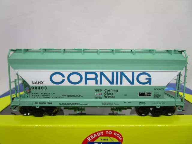 Athearn HO Scale NAHX Corning Glass ACF 2970 2 Bay Covered Hopper Car NOS 93961