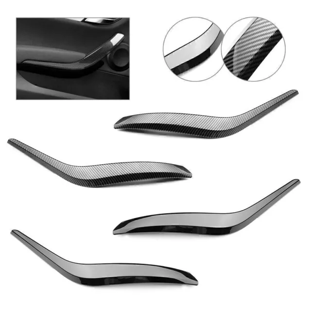 1 Pair Inner Door Card Panel Handle Pull Trim Cover For BMW X1 E84 2010-2016
