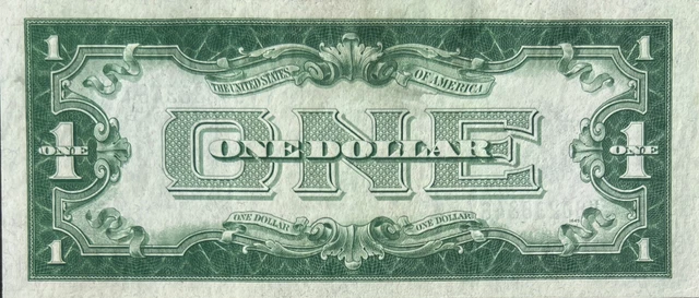 $1928A funny back Blue Seal Silver Certificate: V80238346A, Series A, One Dollar