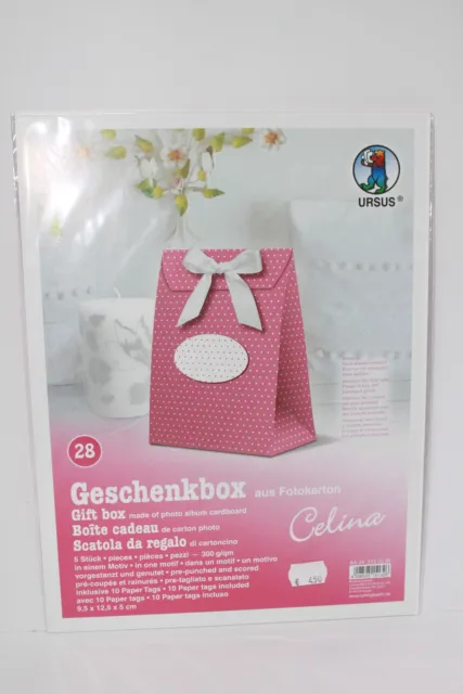 Geschenkbox  Pink/Punkte Kommunion Firmung Konfirmation Geburtstag