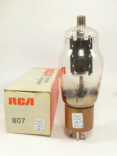 one pair tested weak RCA 807 Ceramic base similar ATS25 VT100 VT60 QE06 one pair tested weak RCA 807 Ceramic base similar ATS25 VT100 VT60 QE06