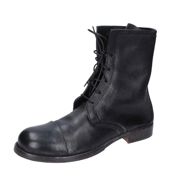 chaussures femme MOMA bottines noir cuir 1B5491-ARR EY416